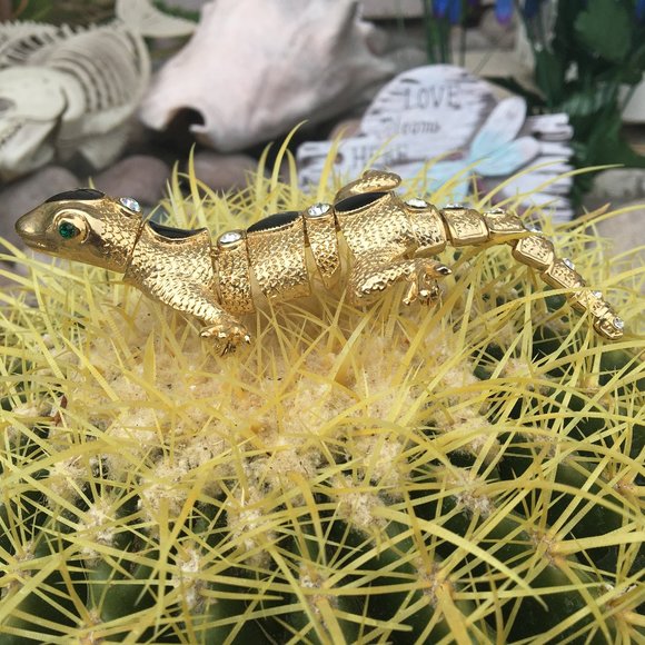 Brooch Vintage Retro Salamander Jewels Articulated - Picture 2 of 16